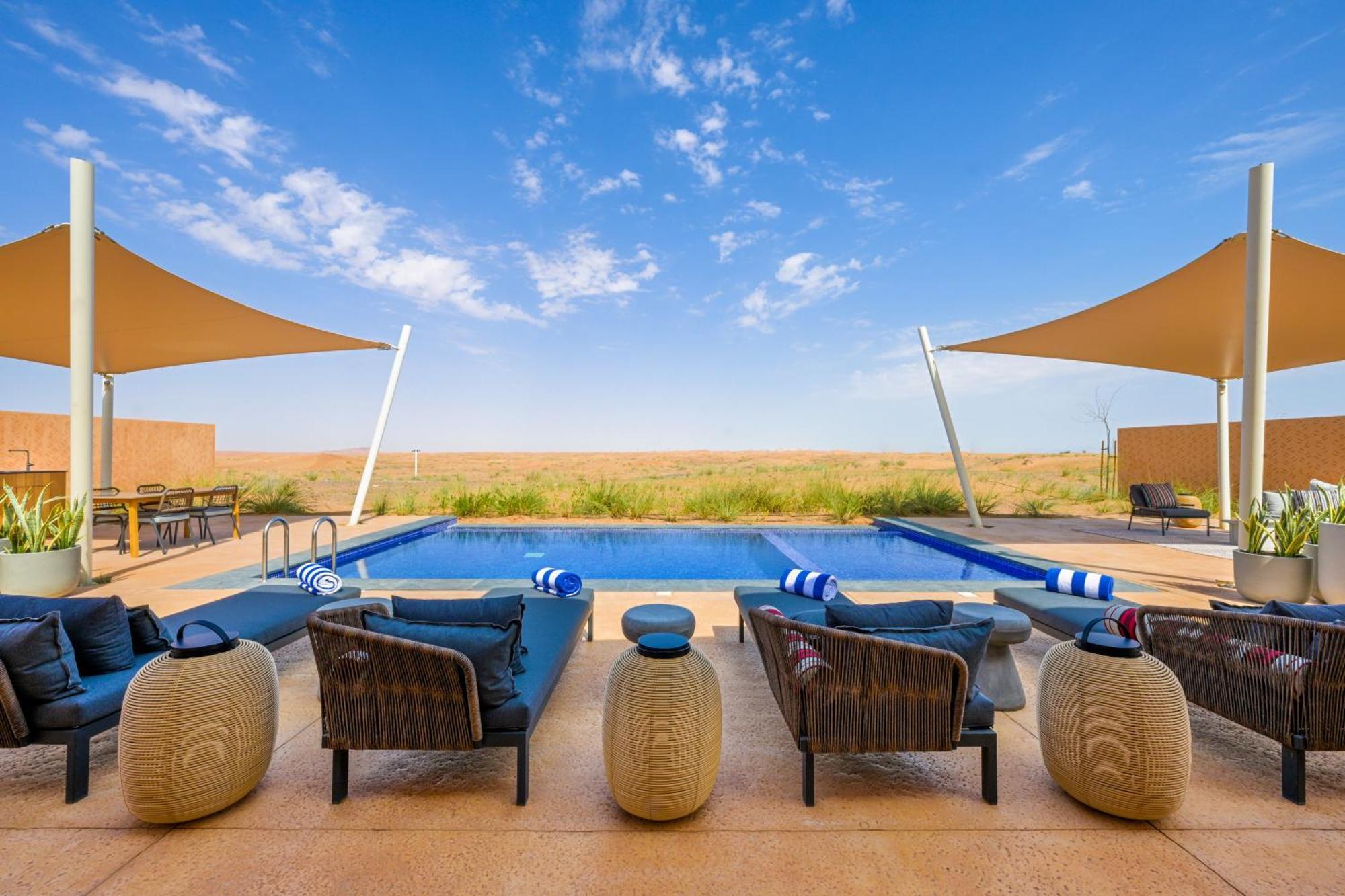 Hotel Al Badayer Retreat By Sharjah Collection à Margham Extérieur photo The pool at the Al Maha Desert Resort